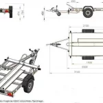 Remorque Moto à Rail Compacte et Fiable