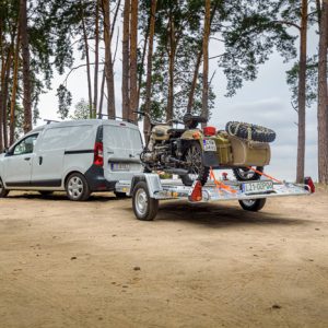 Remorque Timon Pliable Porte-Moto/Quad